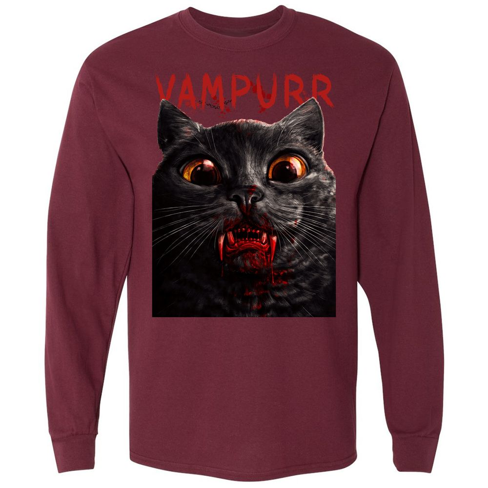 Long Sleeve T-Shirt - WAAS86FK - Maroon - 11