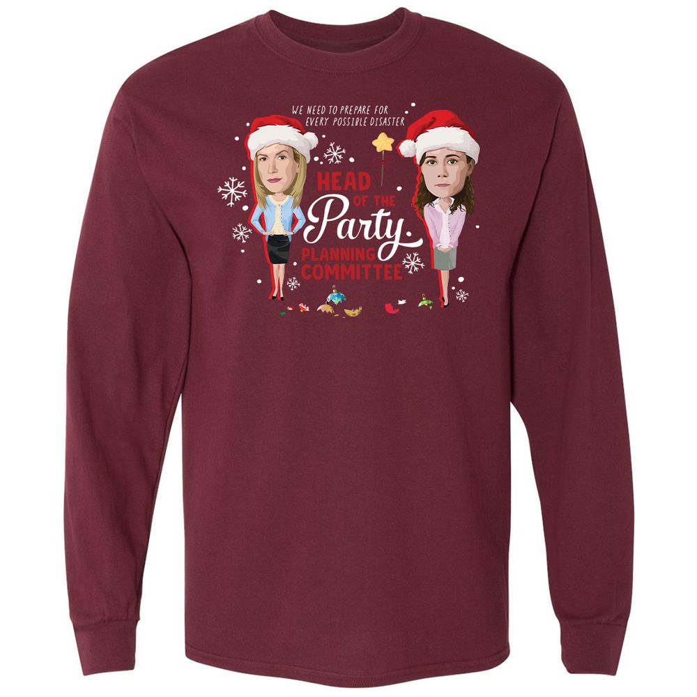 Head Of The Party Planning Committee Christmas - Maroon - 11