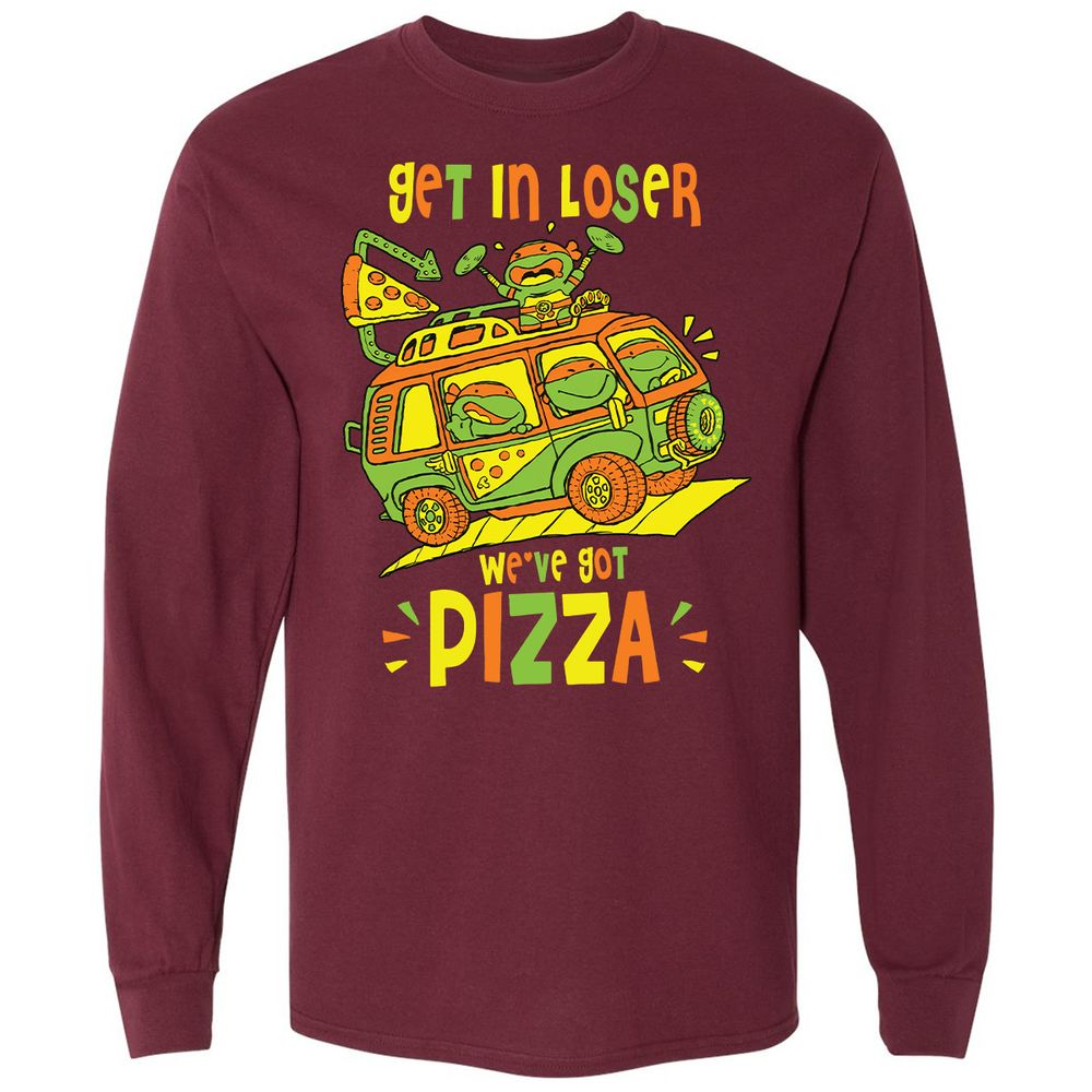 Long Sleeve T-Shirt - LKNCXFZQ - Maroon - 11
