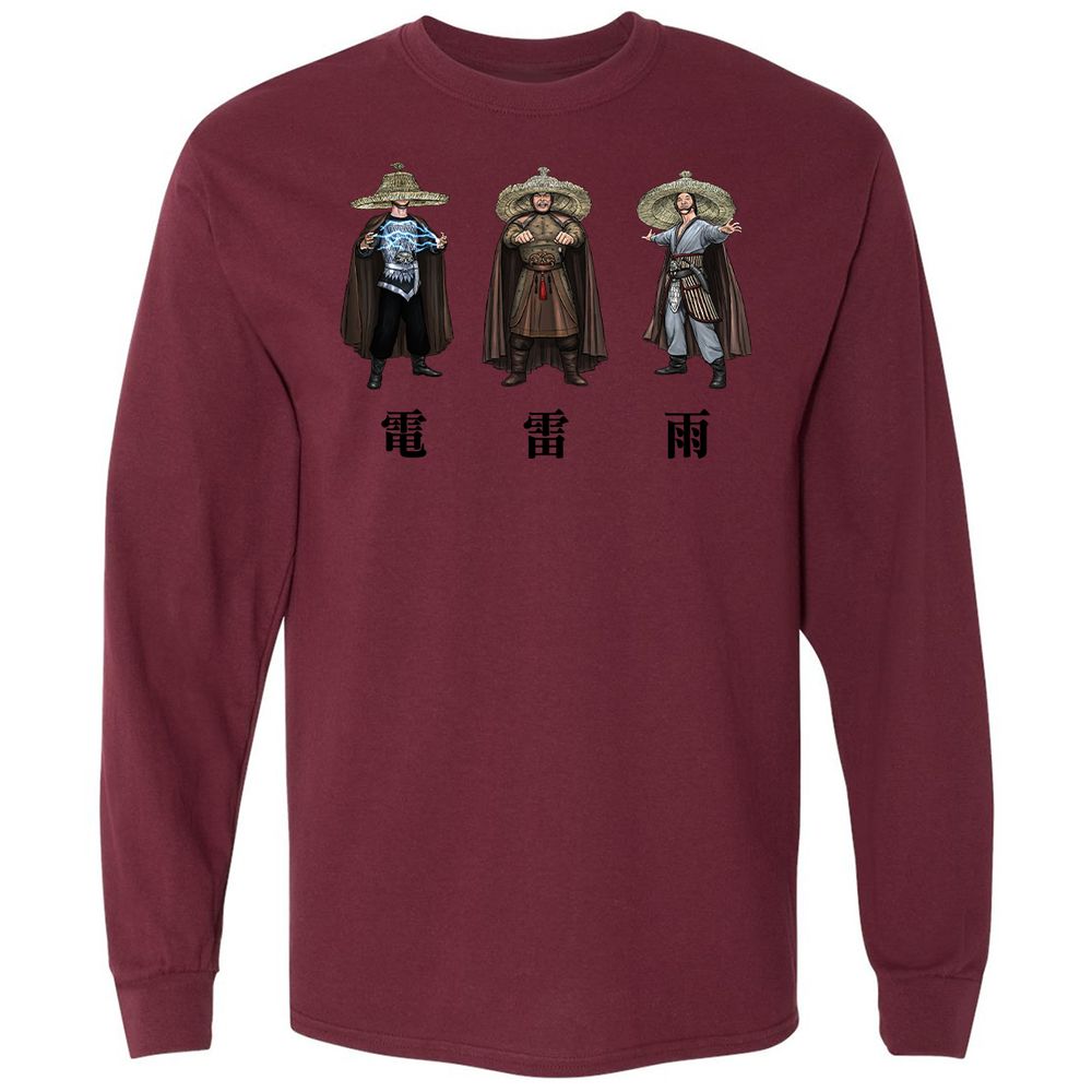 Long Sleeve T-Shirt - L8UP13FV - Maroon - 11