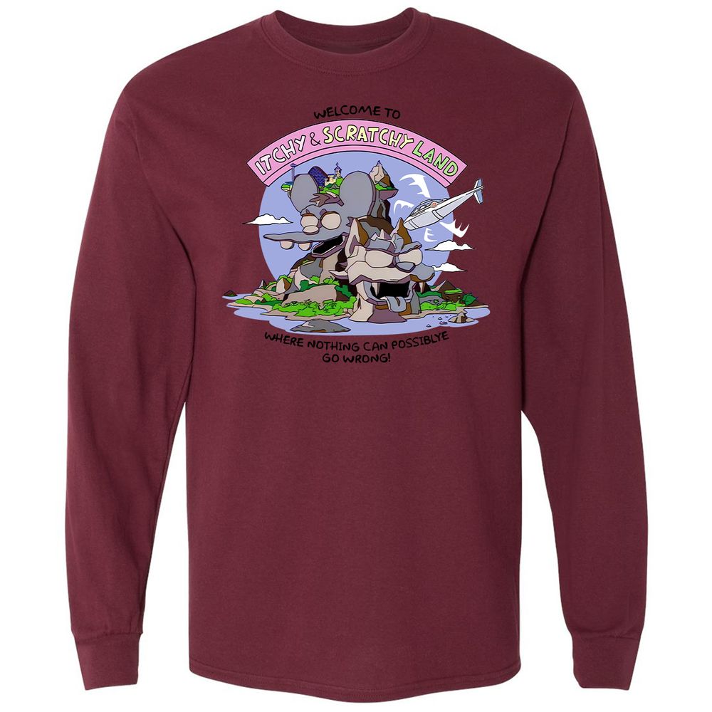 Long Sleeve T-Shirt - 8DS25QPC - Maroon - 11