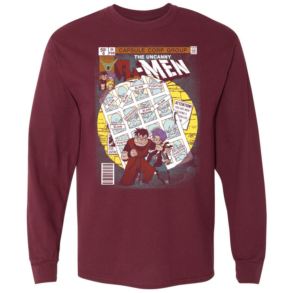 Long Sleeve T-Shirt - JLXT1XJL - Maroon - 11