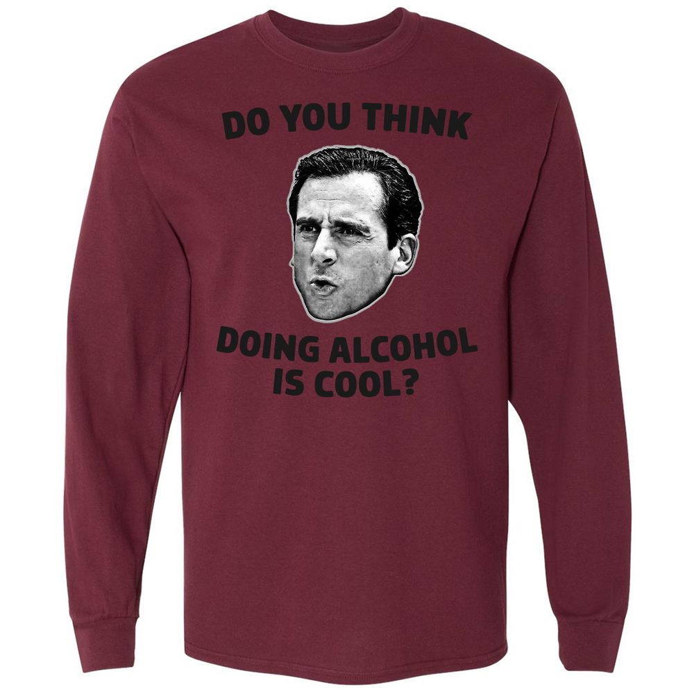 Long Sleeve T-Shirt - 4G69ZJWV - Maroon - 11