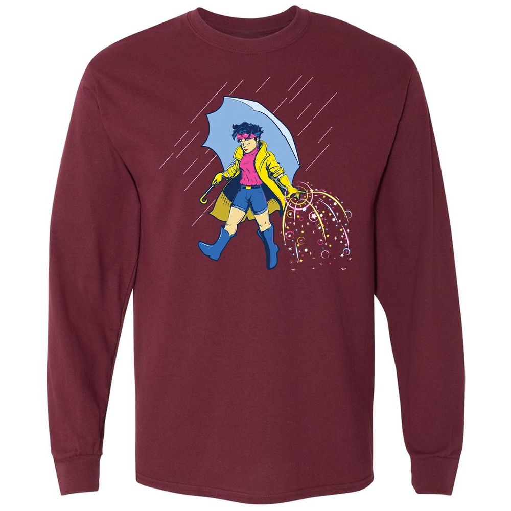 Long Sleeve T-Shirt - BDQHPEQ1 - Maroon - 11