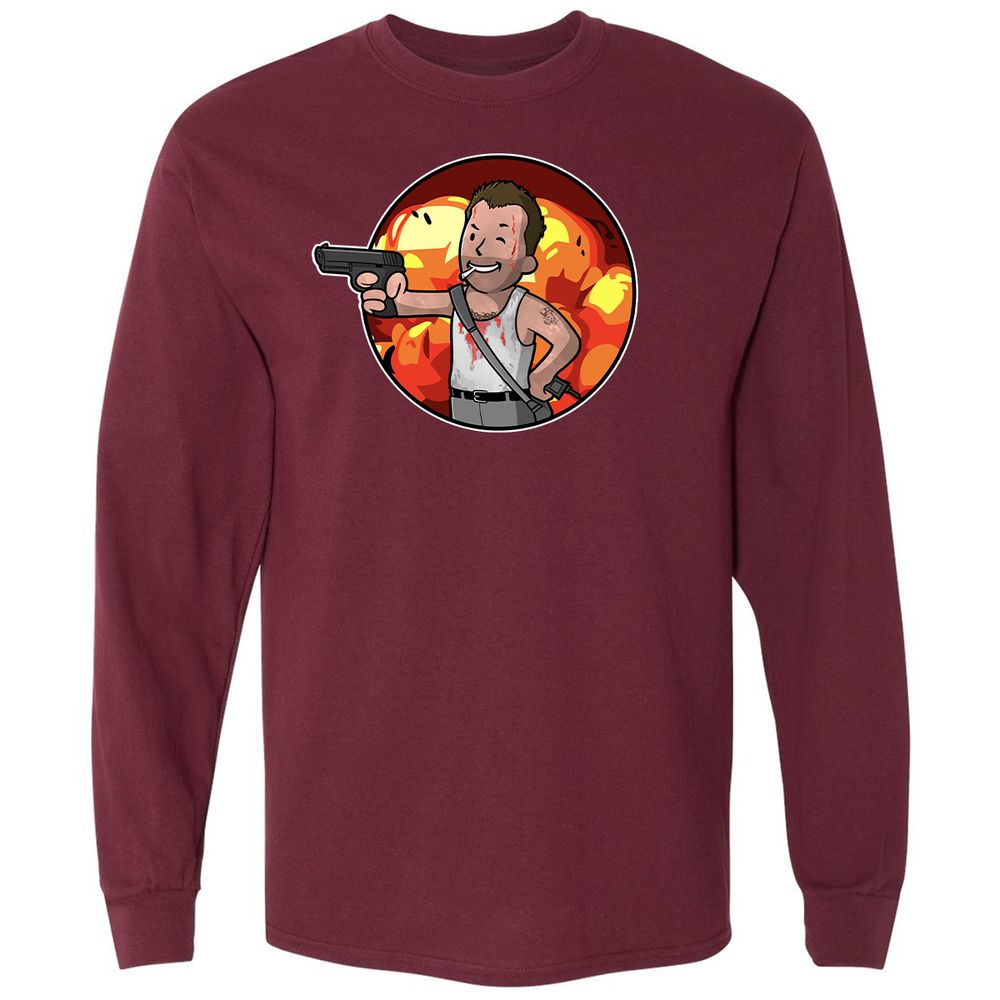 Long Sleeve T-Shirt - PB6KLGSL - Maroon - 11