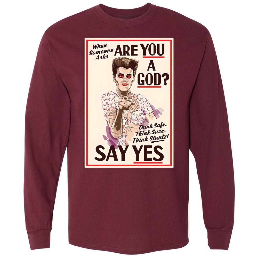 Long Sleeve T-Shirt - GQP7K1SV - Maroon - 11