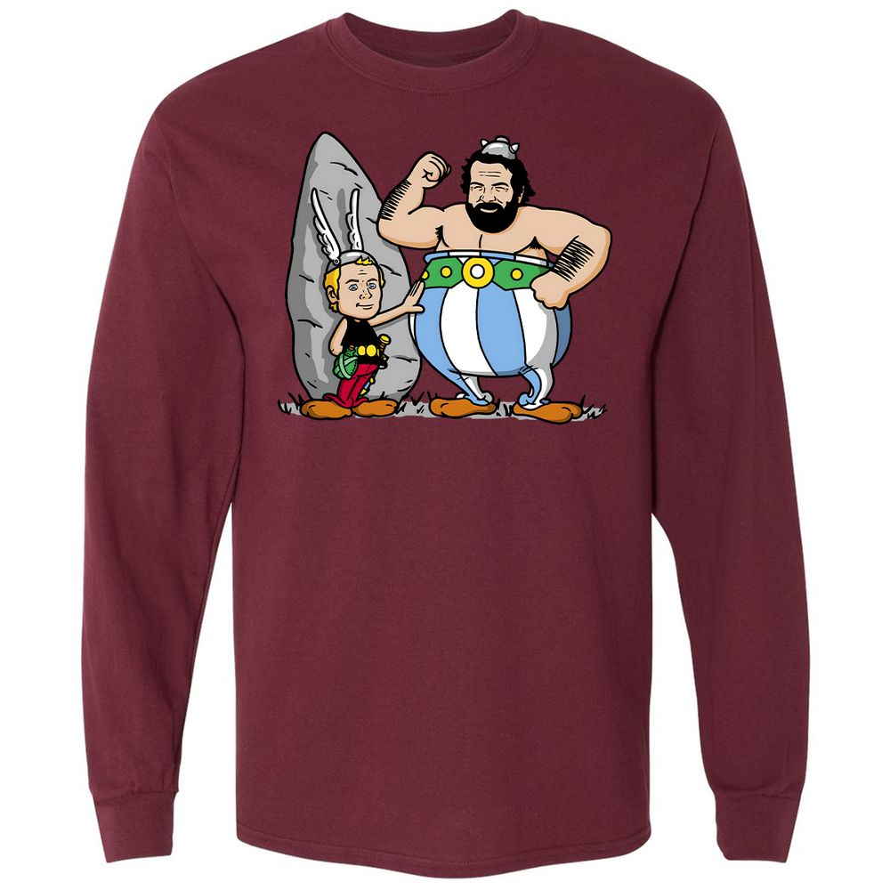 Long Sleeve T-Shirt - 4QMZRHG7 - Maroon - 11