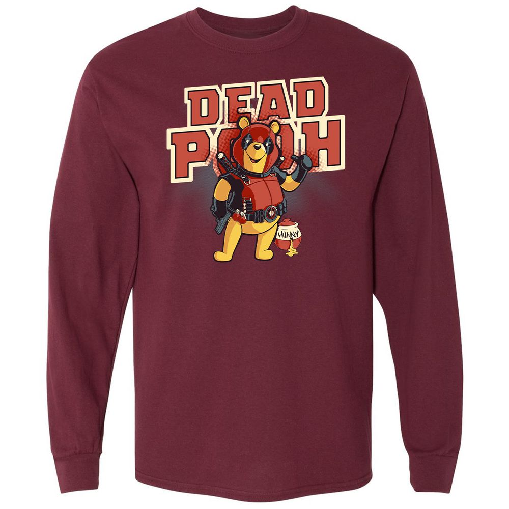 Long Sleeve T-Shirt - 6F1MWZP7 - Maroon - 11
