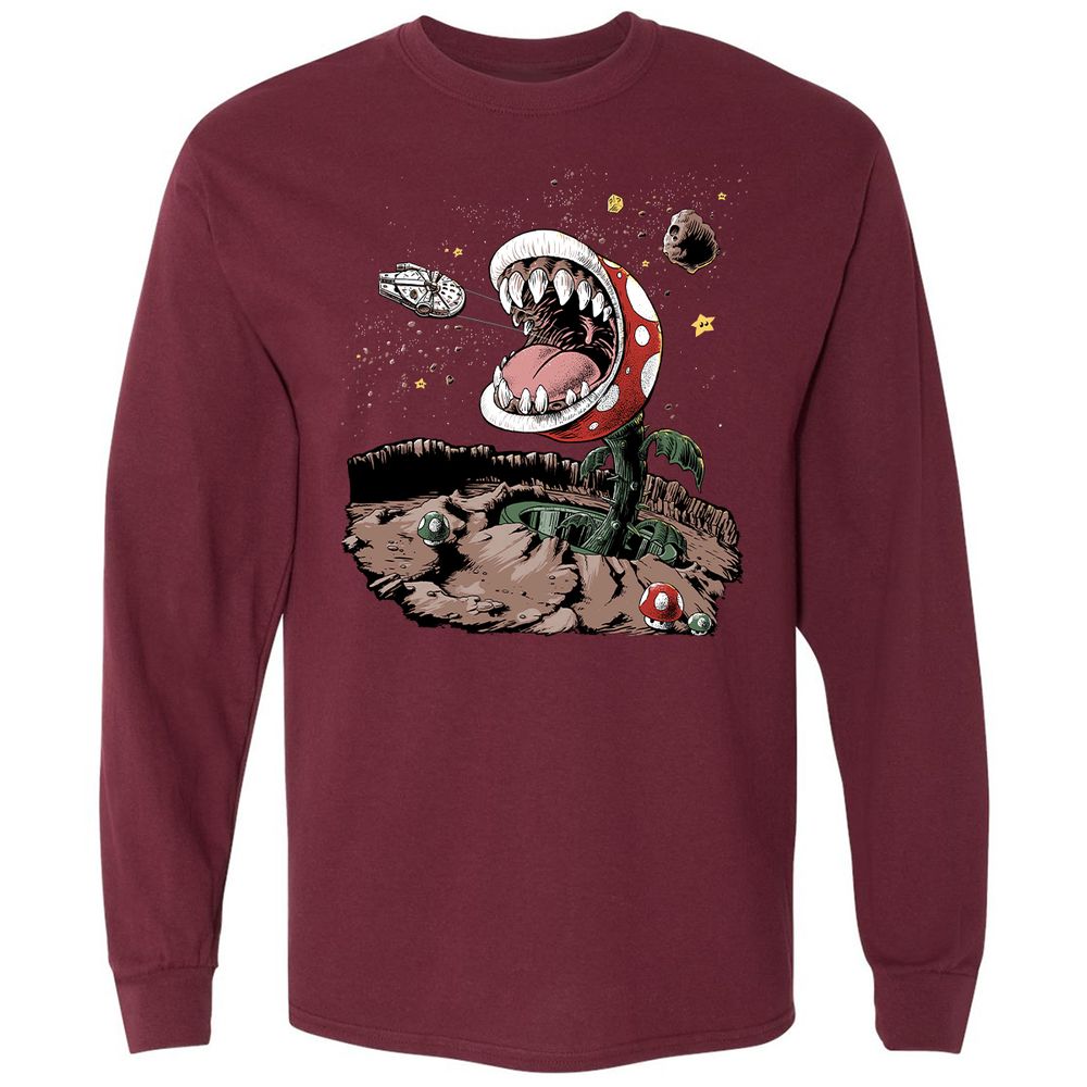 Long Sleeve T-Shirt - H5ALF679 - Maroon - 11