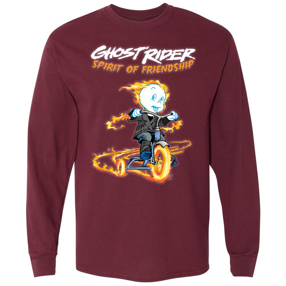 Long Sleeve T-Shirt - JMCG8DNR - Maroon - 11