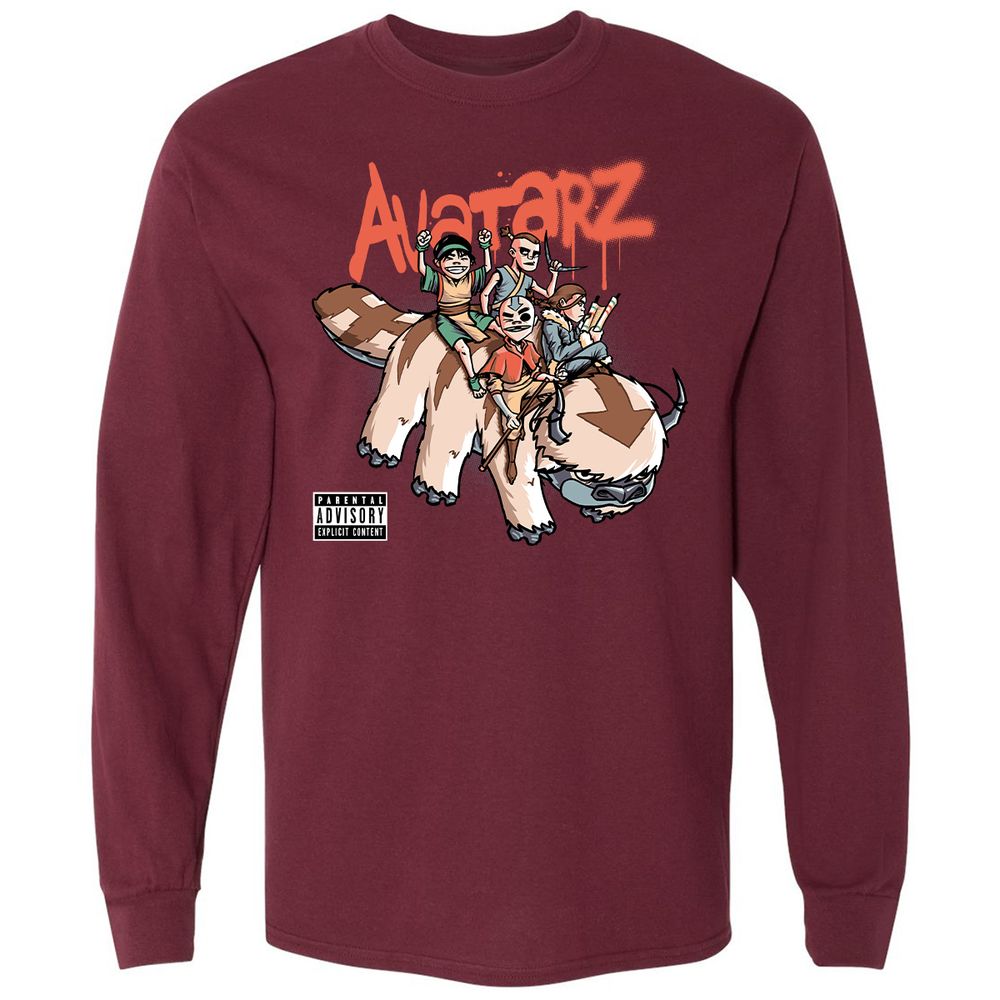 Long Sleeve T-Shirt - EGA98VF4 - Maroon - 11