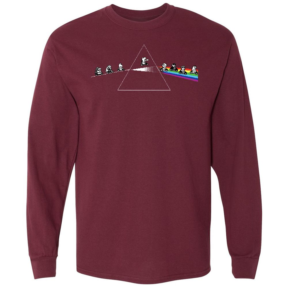 Long Sleeve T-Shirt - 9657GWPT - Maroon - 11