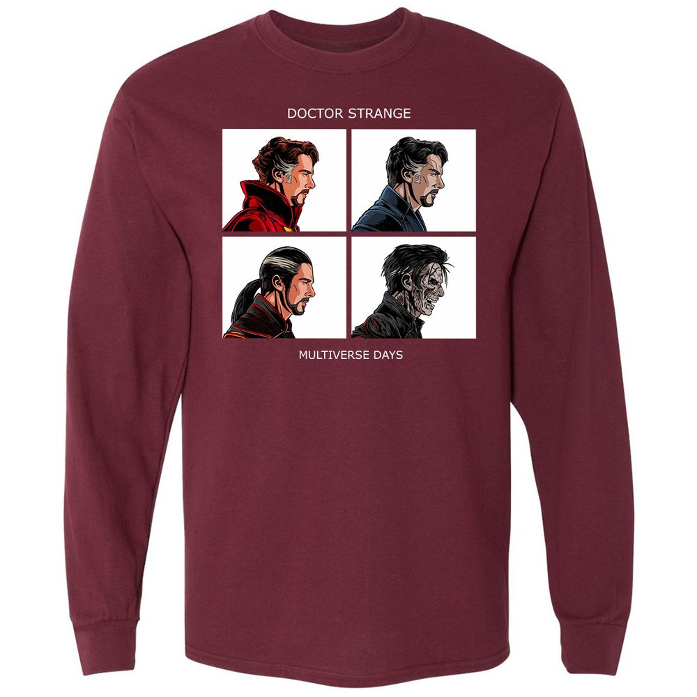 Long Sleeve T-Shirt - 4RS6JWJV - Maroon - 11
