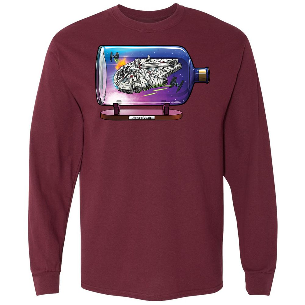 Long Sleeve T-Shirt - 9P6WWKBV - Maroon - 11