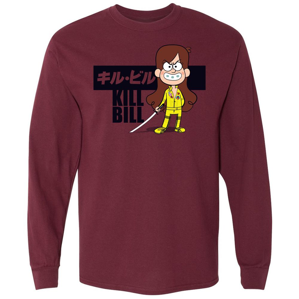 Long Sleeve T-Shirt - AZZCV97V - Maroon - 11