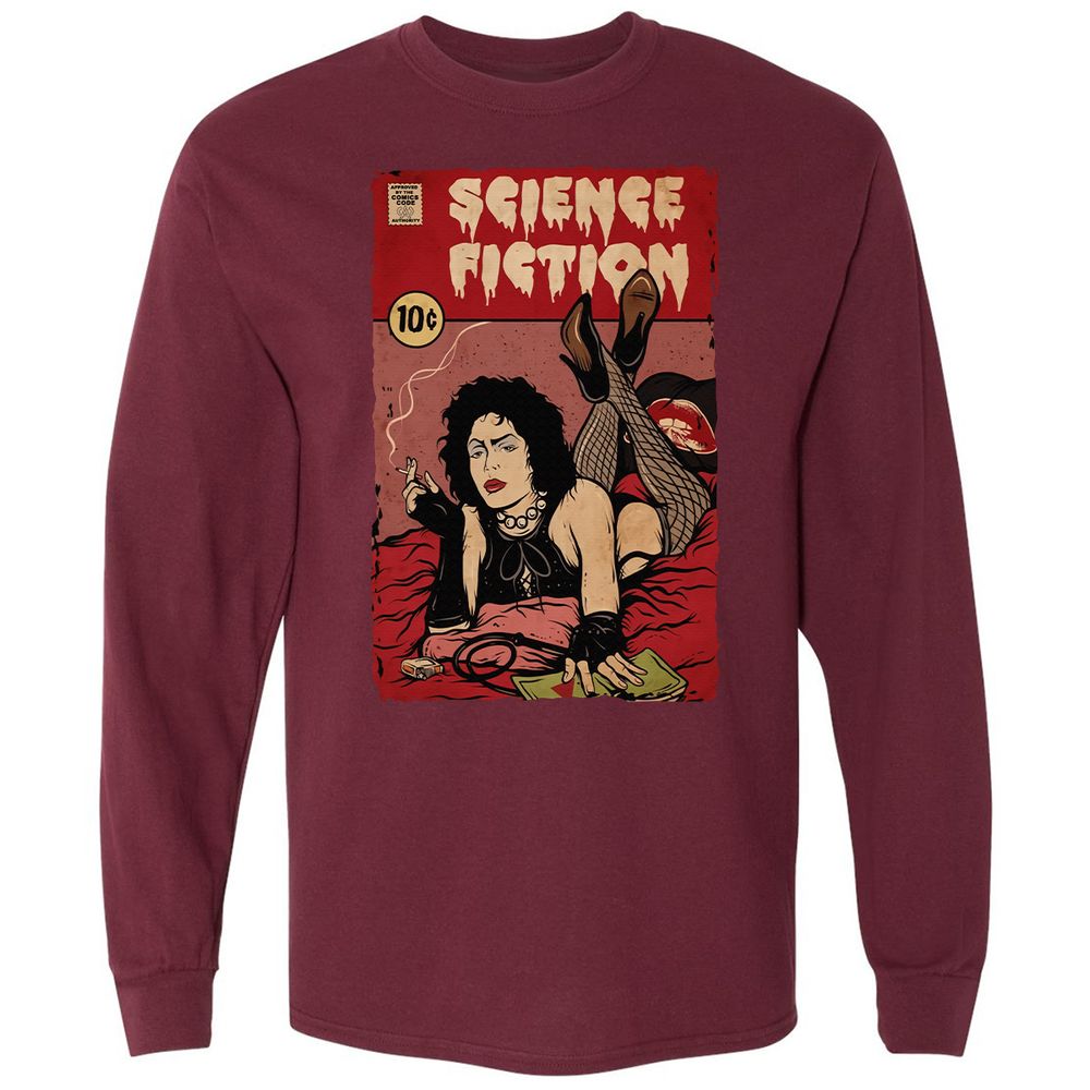 Long Sleeve T-Shirt - 7XFMQPA2 - Maroon - 11