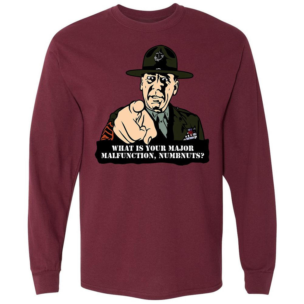 Long Sleeve T-Shirt - M9915R46 - Maroon - 11