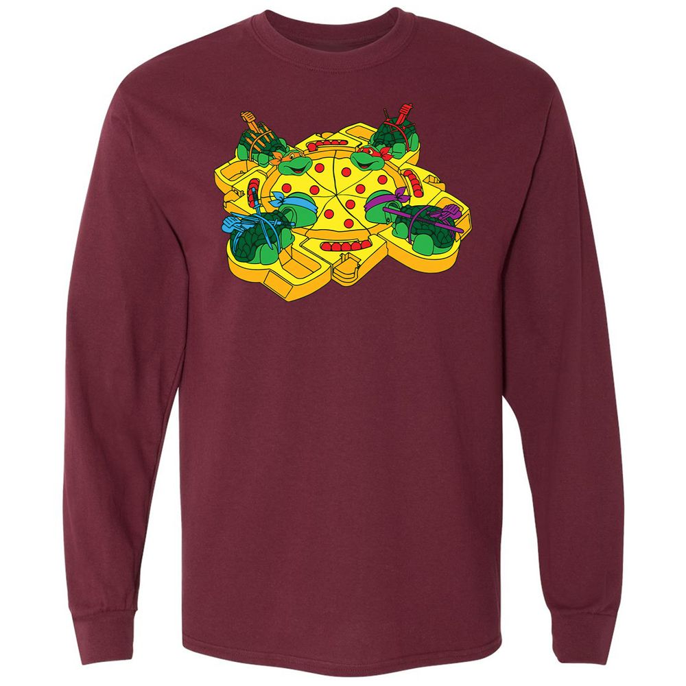 Long Sleeve T-Shirt - NYXENMAC - Maroon - 11