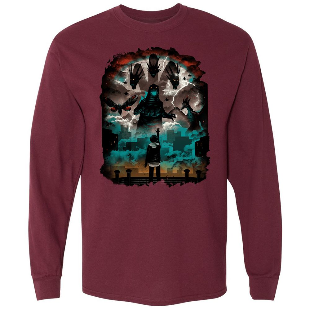 Long Sleeve T-Shirt - CG2QWG75 - Maroon - 11
