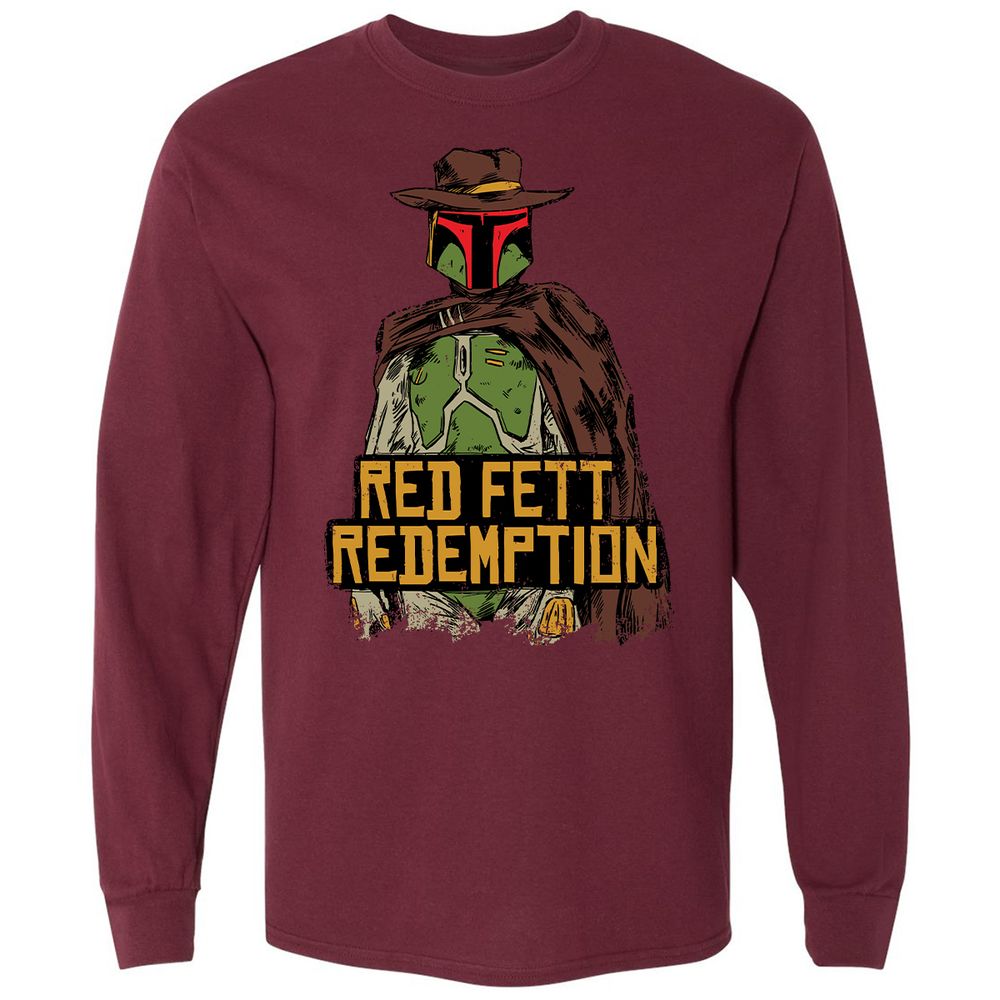 Long Sleeve T-Shirt - J48JFL7P - Maroon - 11