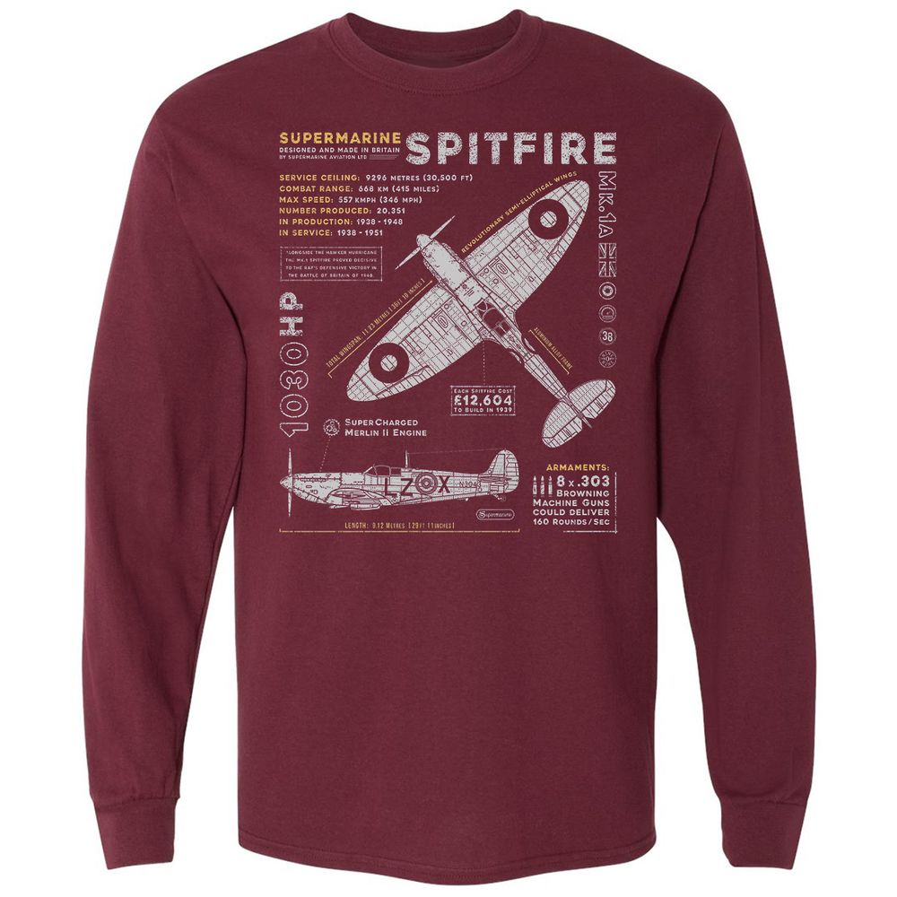 Supermarine Spitfire Essential - Maroon - 11