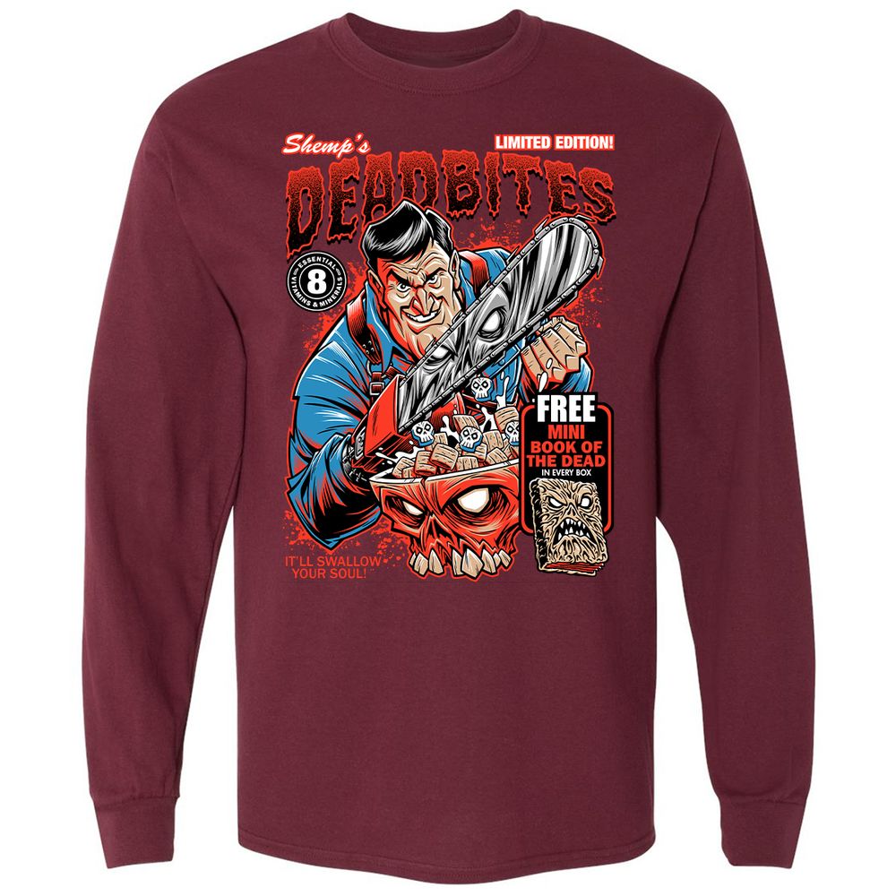 Long Sleeve T-Shirt - 1PSD3AKW - Maroon - 11