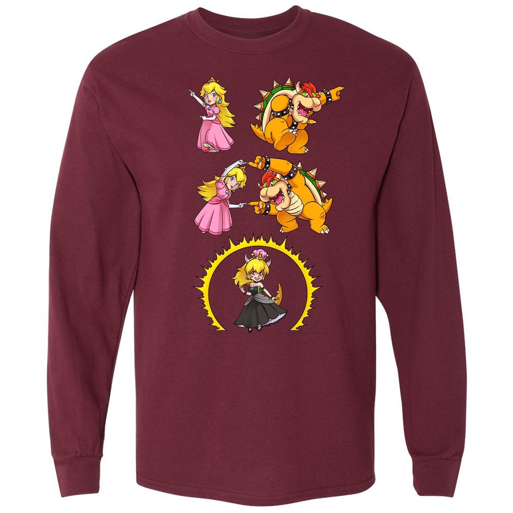 Long Sleeve T-Shirt - 5ZA6W2UZ - Maroon - 11