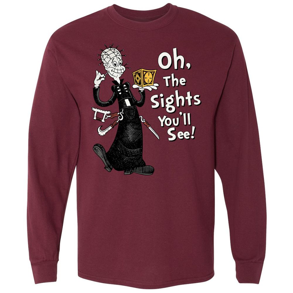 Long Sleeve T-Shirt - ANSQGTFA - Maroon - 11