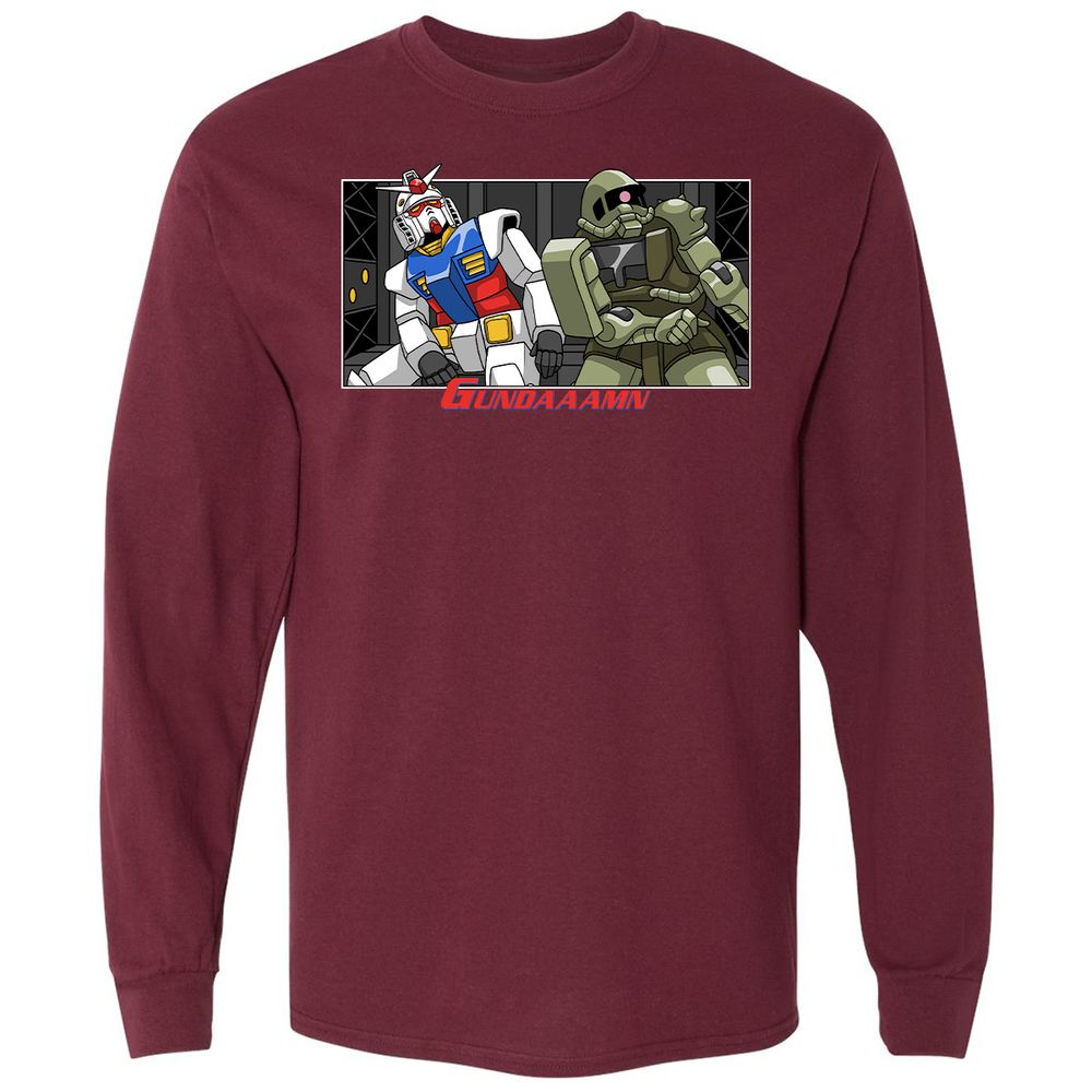 Long Sleeve T-Shirt - R2SEBDPD - Maroon - 11