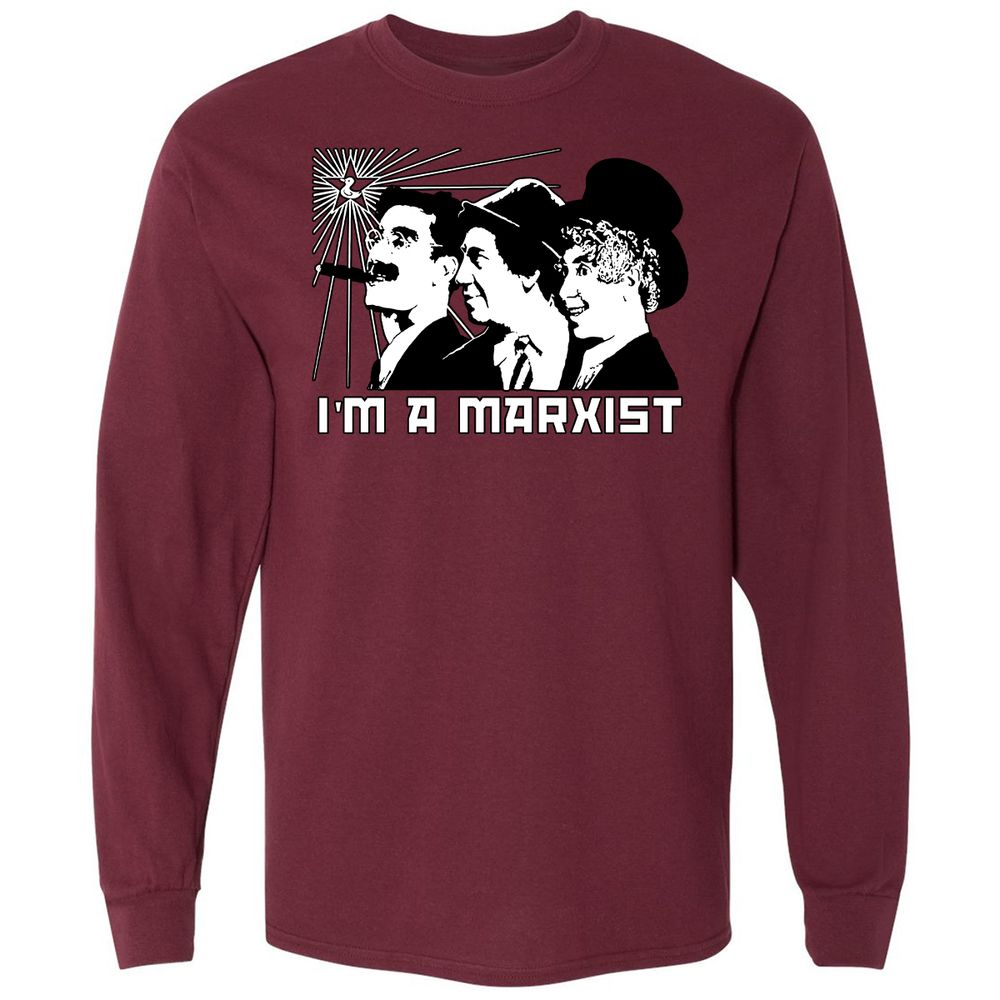 Long Sleeve T-Shirt - 3W5QLXPH - Maroon - 11