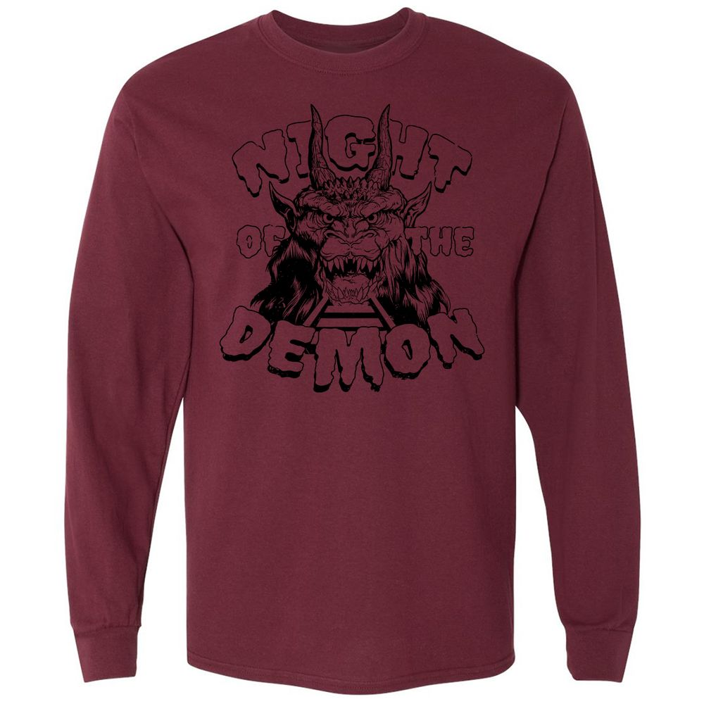 Long Sleeve T-Shirt - NGRYZVW3 - Maroon - 11