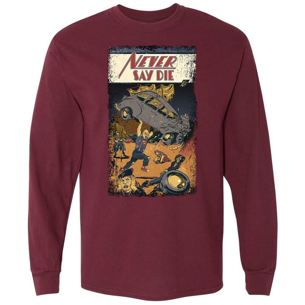 Long Sleeve T-Shirt - SA41AZAH - Maroon - 11