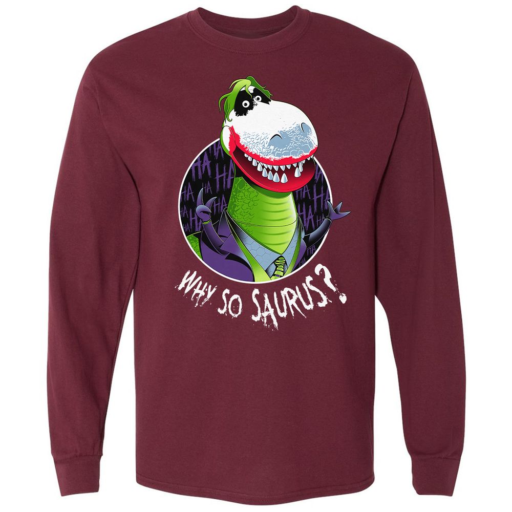 Long Sleeve T-Shirt - CXE2D8UY - Maroon - 11