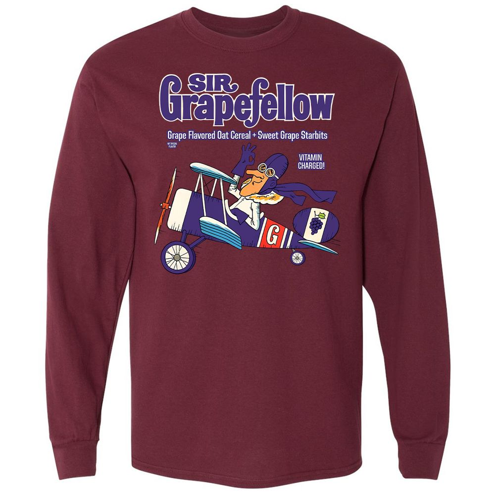 Long Sleeve T-Shirt - Y33ZJUBB - Maroon - 11