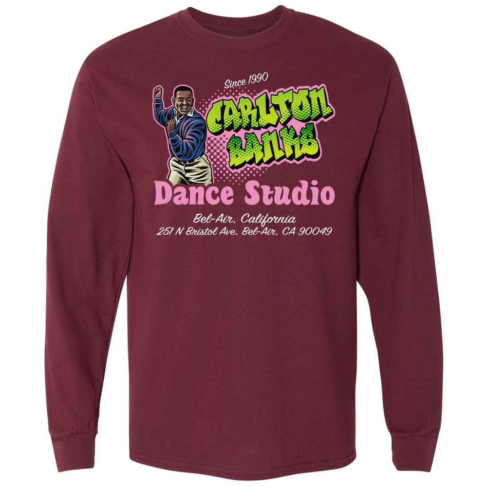 Long Sleeve T-Shirt - SA8RHNPQ - Maroon - 11