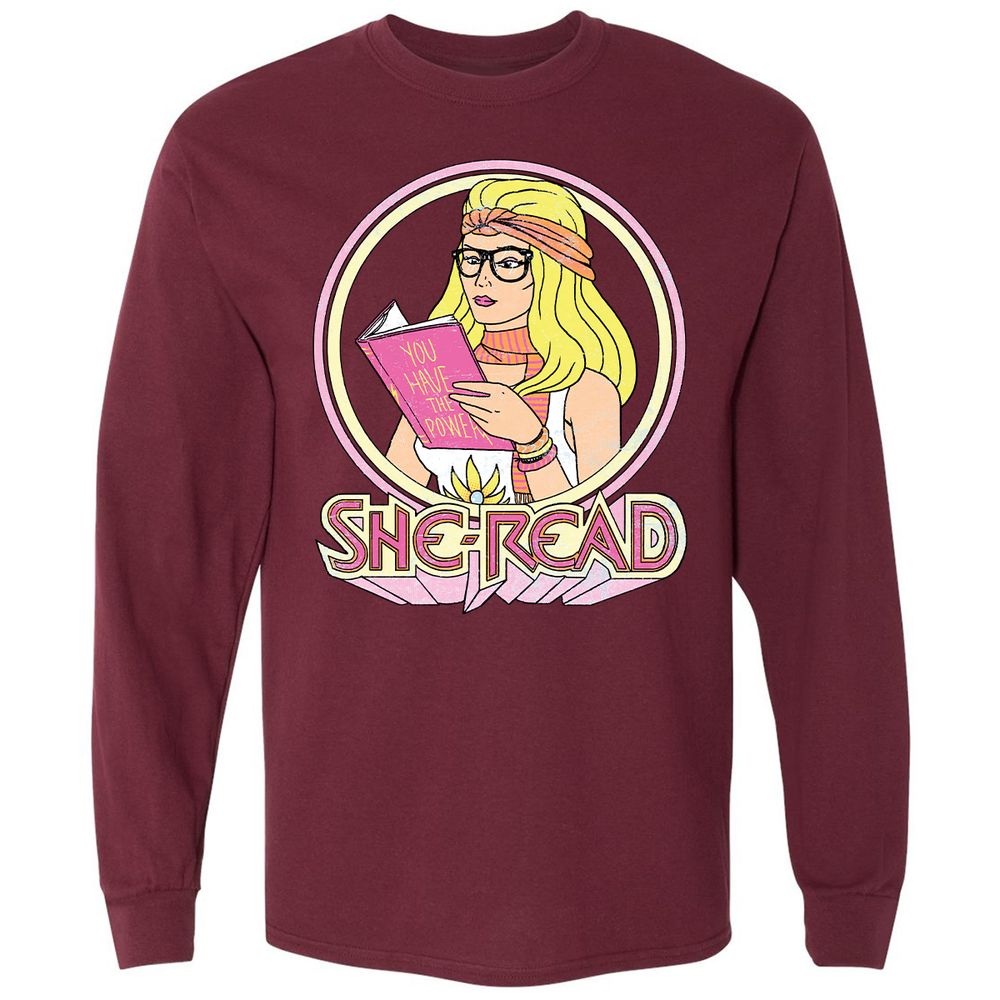 Long Sleeve T-Shirt - AMMVZX1H - Maroon - 11