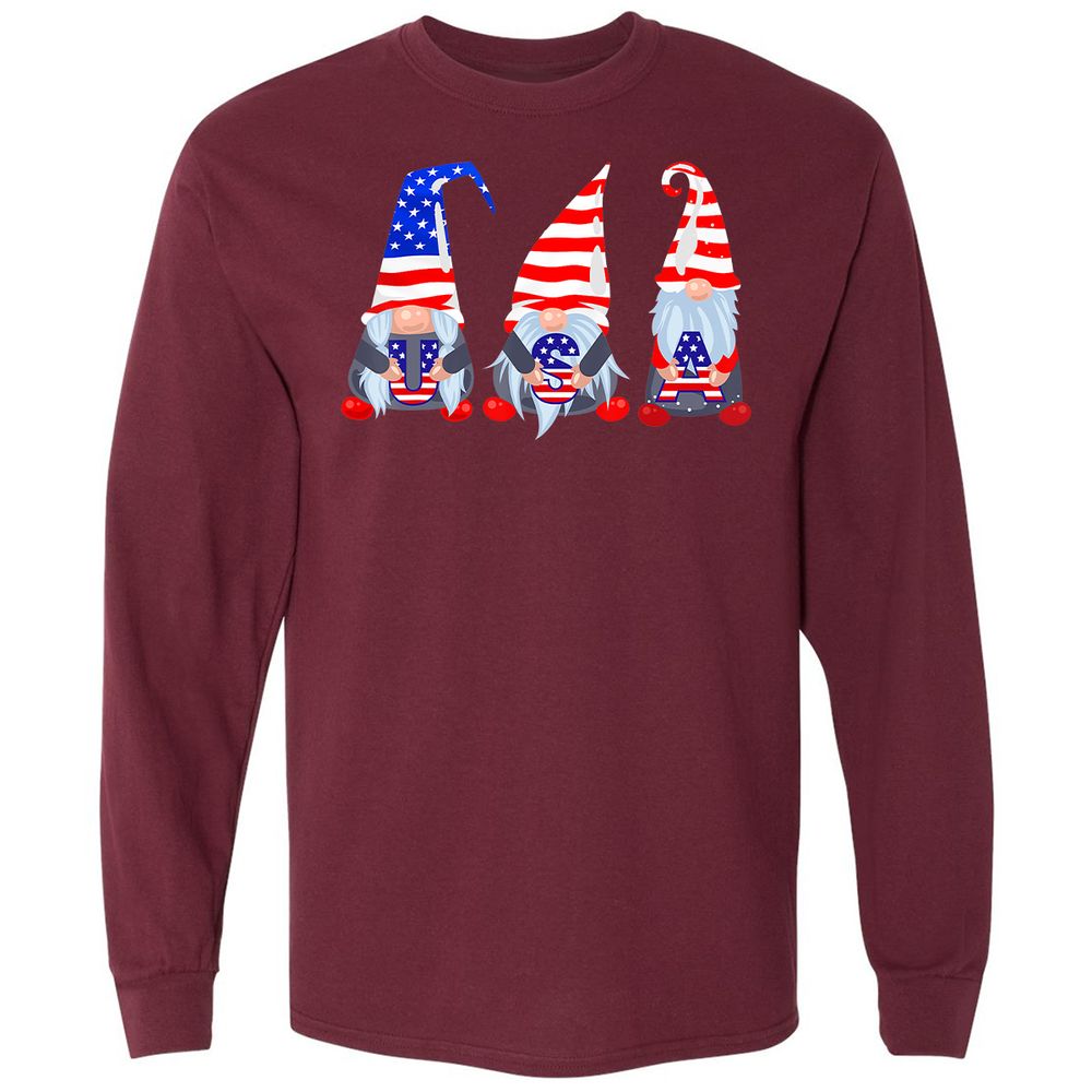 Long Sleeve T-Shirt - AETDZ14S - Maroon - 11