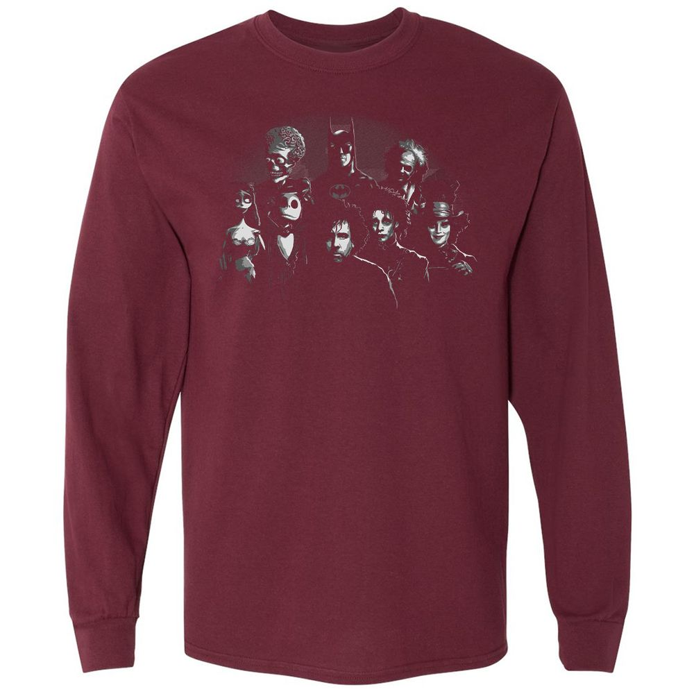 Long Sleeve T-Shirt - YUFAEFL1 - Maroon - 11