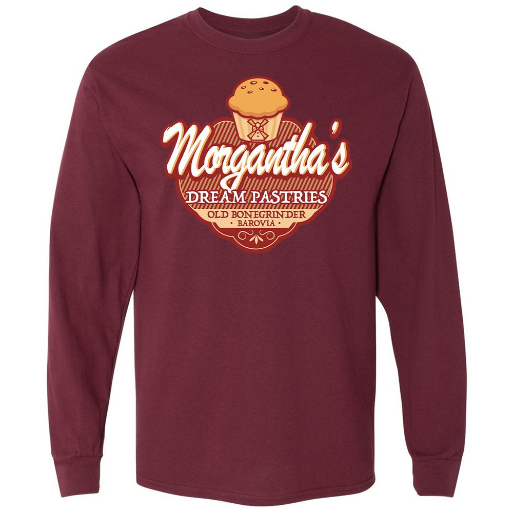 Long Sleeve T-Shirt - H5NLX63U - Maroon - 11