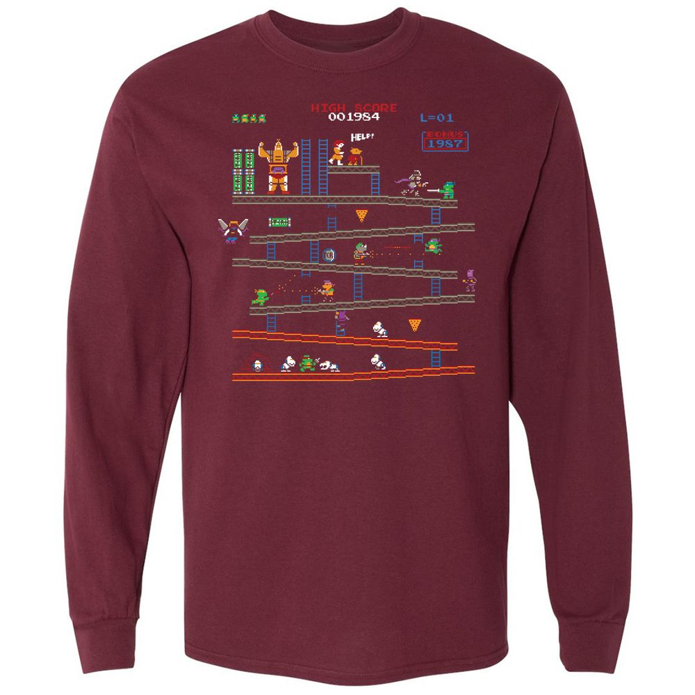 Long Sleeve T-Shirt - JN7Z9AUW - Maroon - 11