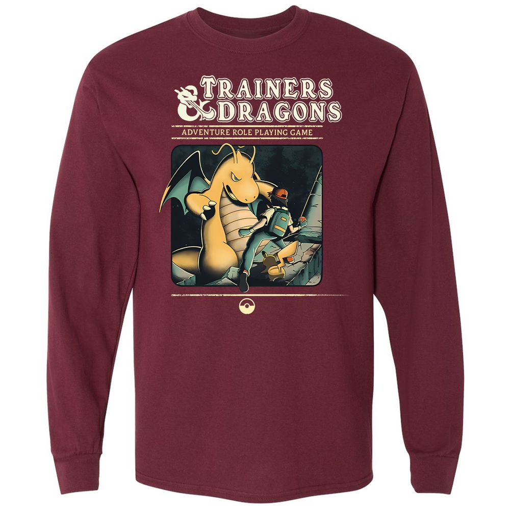 Long Sleeve T-Shirt - 966T7A4P - Maroon - 11