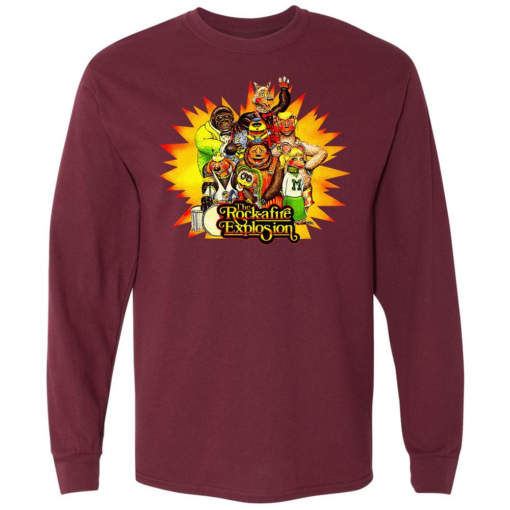 Long Sleeve T-Shirt - GG43RLSC - Maroon - 11