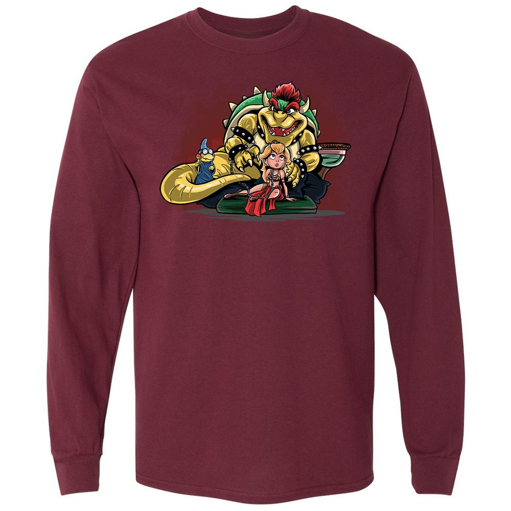 Long Sleeve T-Shirt - H71D6EDV - Maroon - 11