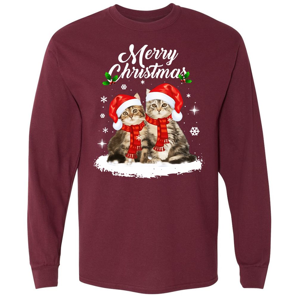 Long Sleeve T-Shirt - TEU7LY6P - Maroon - 11