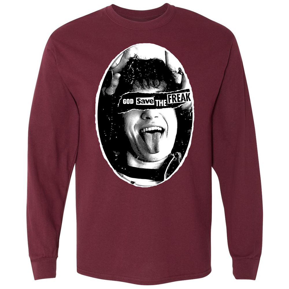 Long Sleeve T-Shirt - SHQJK769 - Maroon - 11