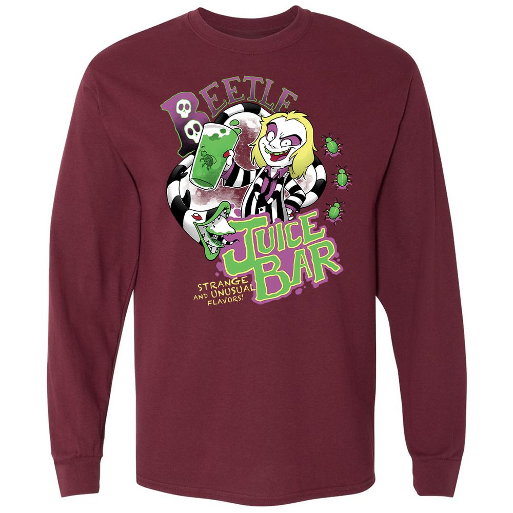 Long Sleeve T-Shirt - M6J525KD - Maroon - 11