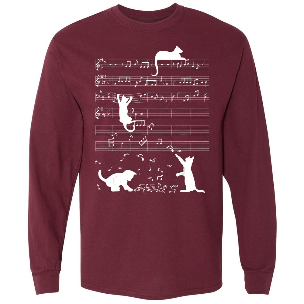 Long Sleeve T-Shirt - 68MBX9BK - Maroon - 11