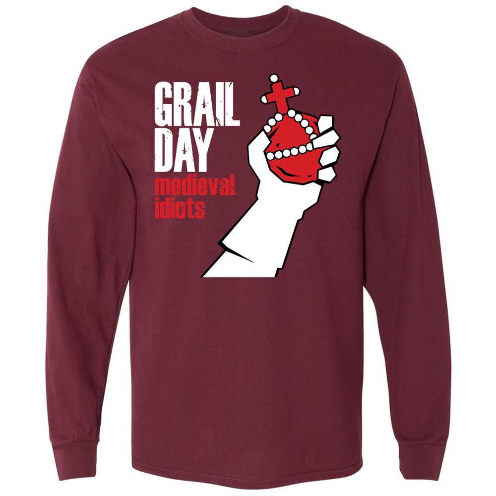 Long Sleeve T-Shirt - GFKMU6JW - Maroon - 11