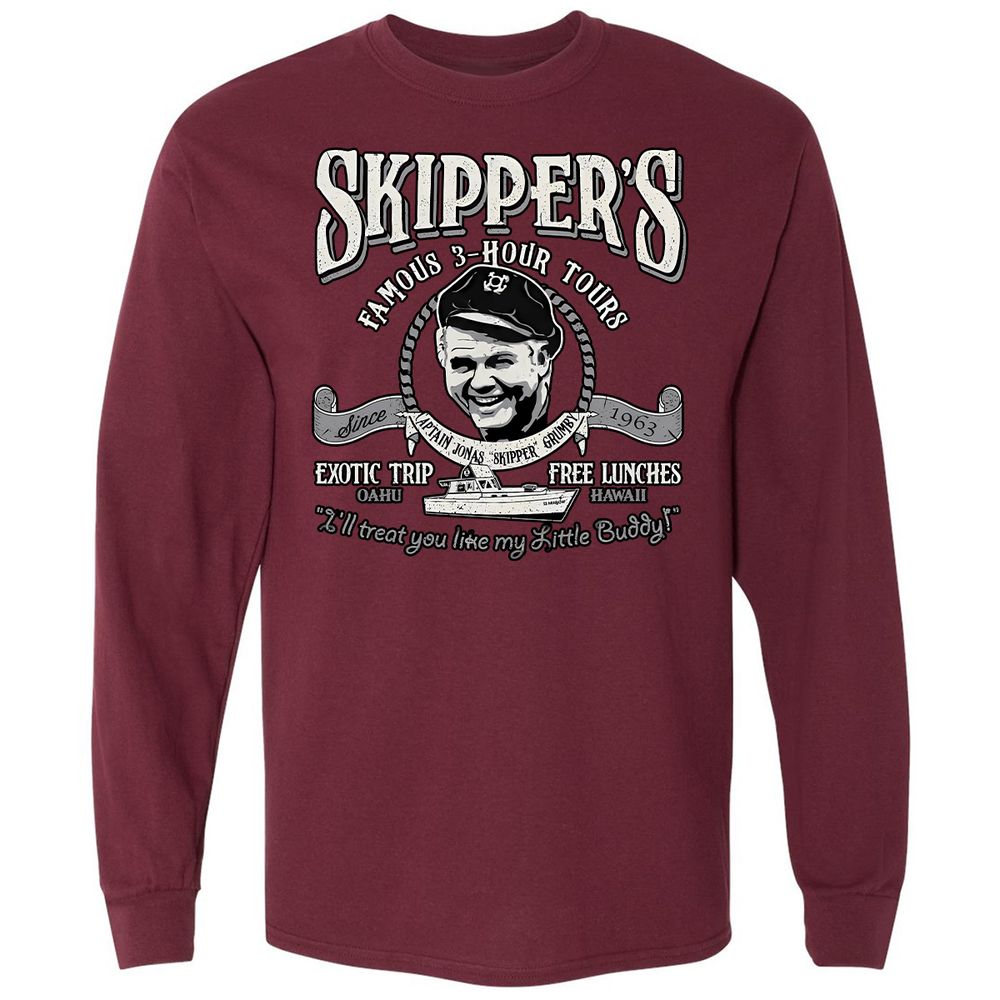 Long Sleeve T-Shirt - RVSWJZMS - Maroon - 11