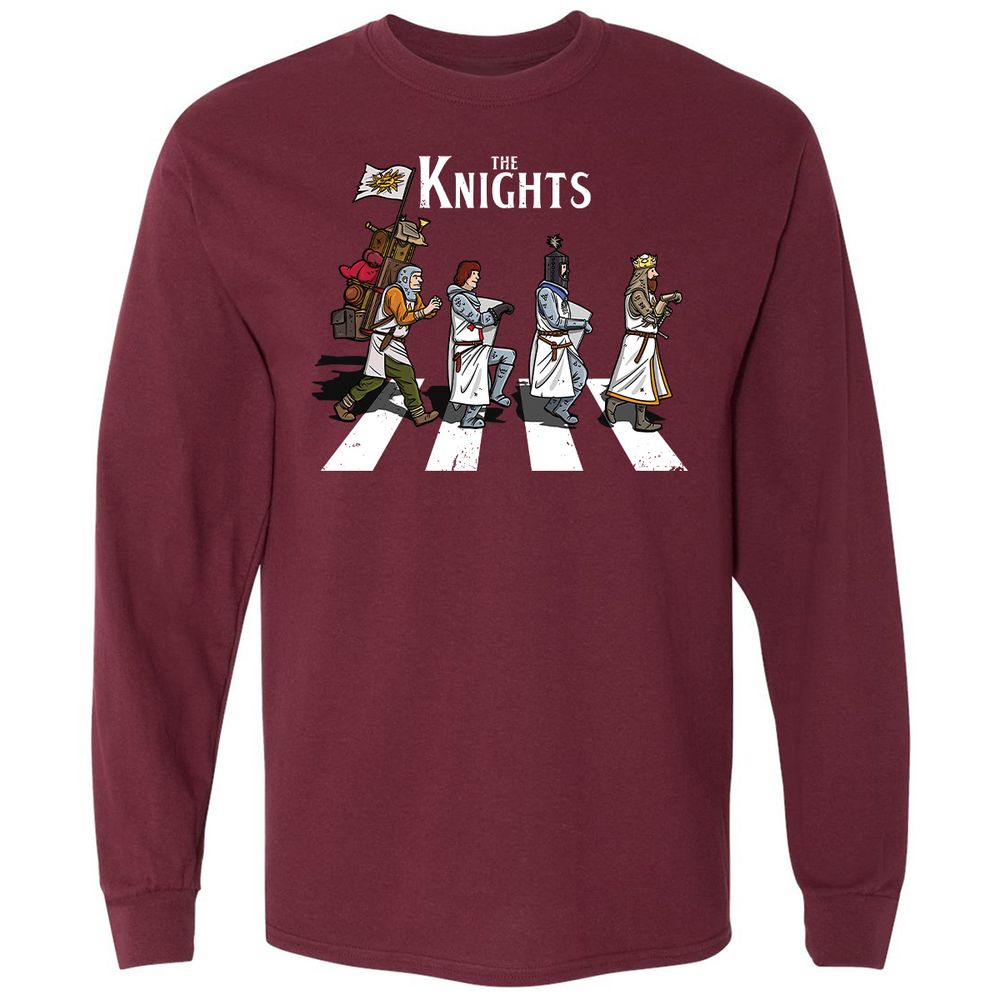 Long Sleeve T-Shirt - BSKY7NNZ - Maroon - 11